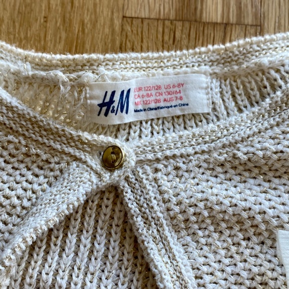H&M Creme Gold Knit Sweater - Picture 3 of 3